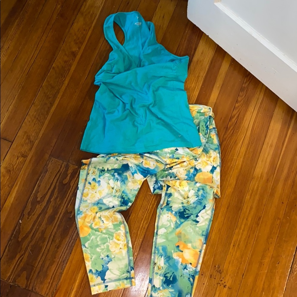 Matching workout outfit